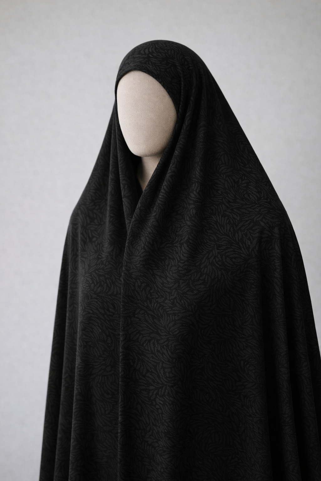 پارچه چادر مشکی طرح دار برند رولنس اصل کره ای کد 101