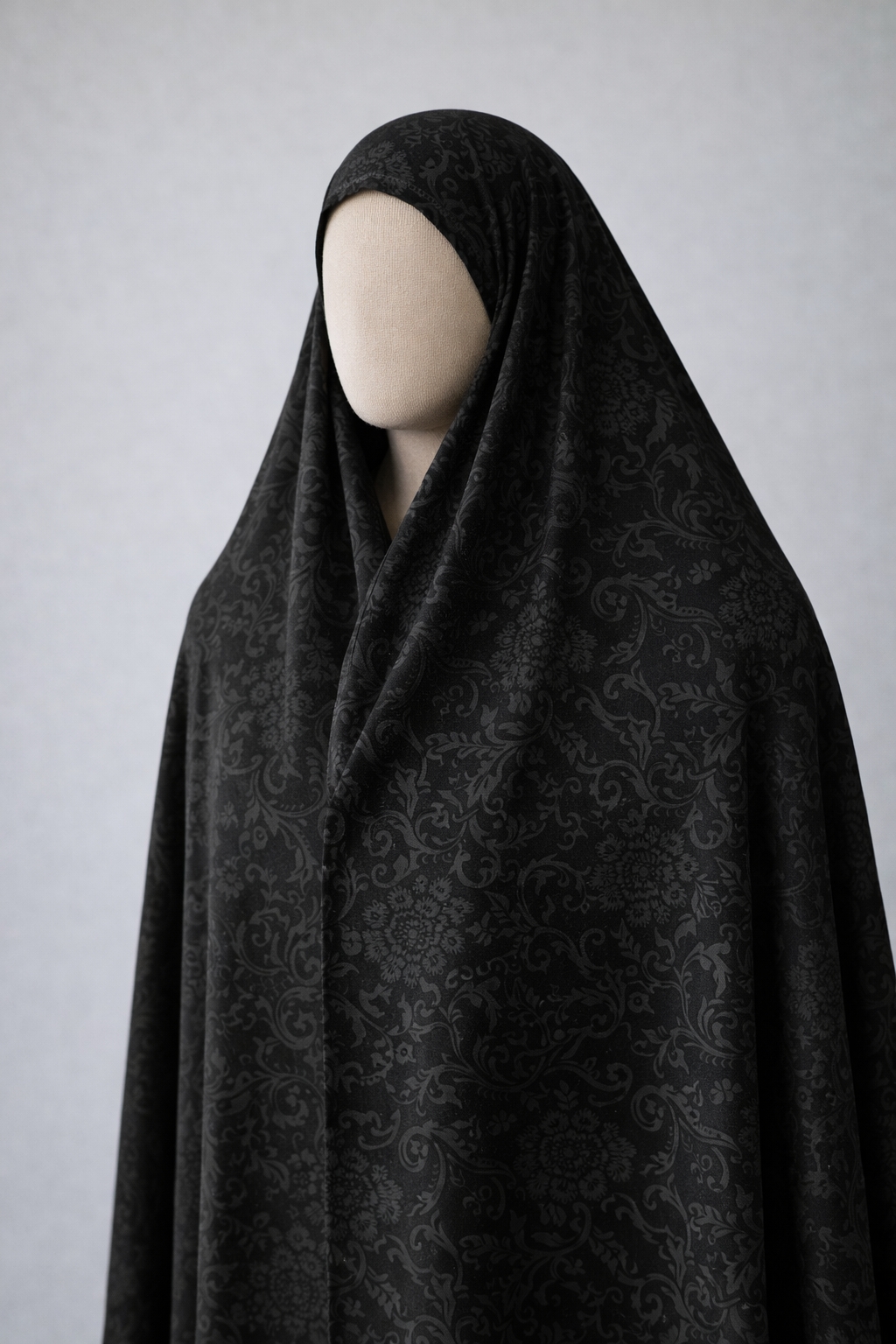 پارچه چادر مشکی طرح دار برند رولنس اصل کره ای کد 102