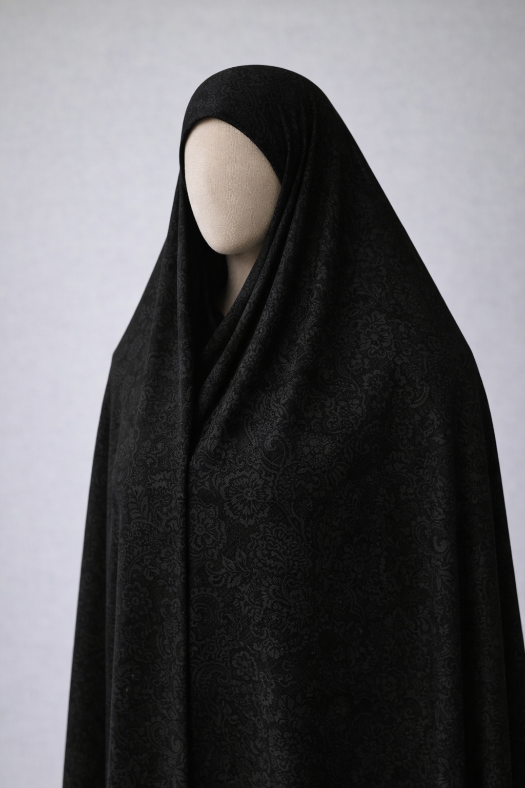 پارچه چادر مشکی طرح دار برند رولنس اصل کره ای کد 103