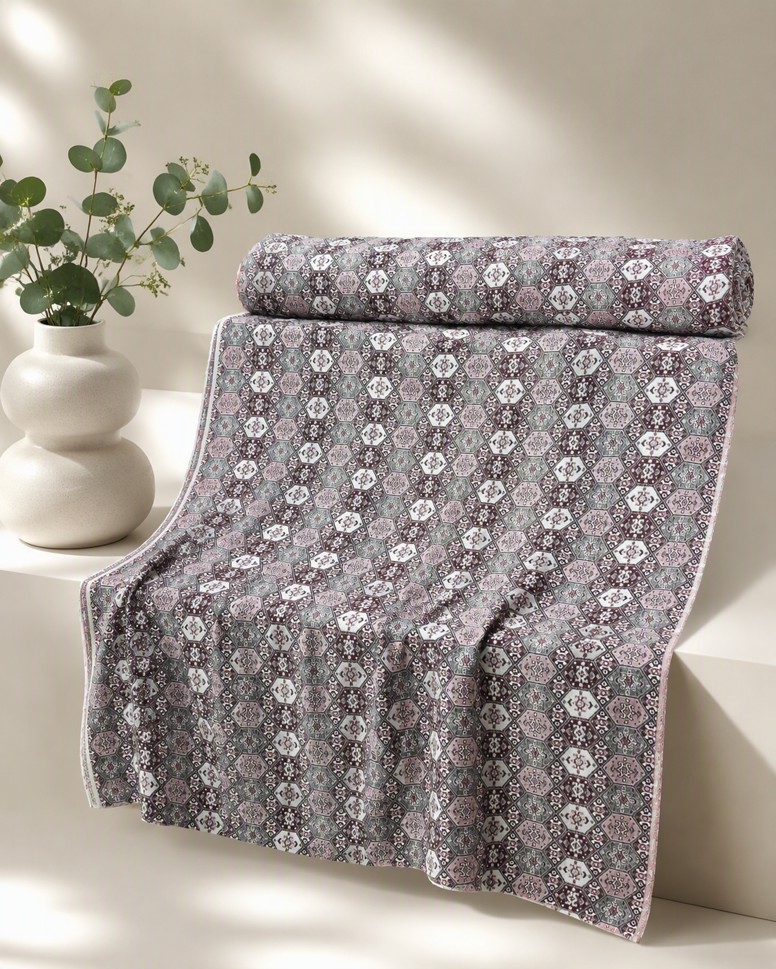 پارچه زیر سفره‌ای ژاکارد عرض ۲ متر - فروش متری کد d-208