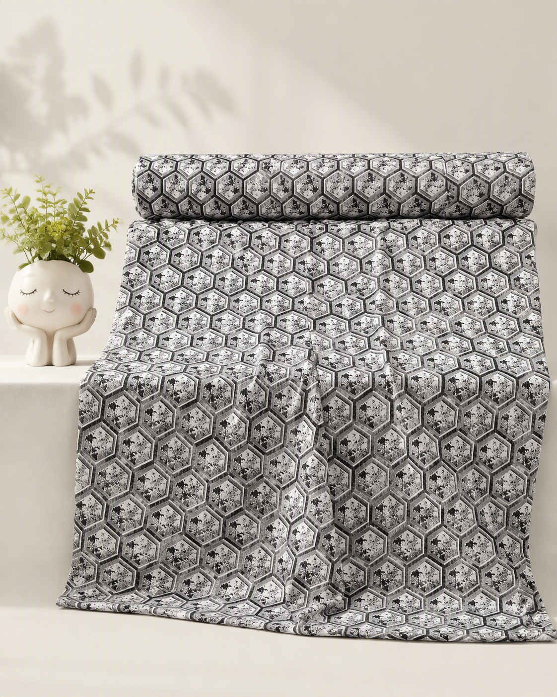 پارچه زیر سفره‌ای ژاکارد عرض ۲ متر - فروش متری کد d-228