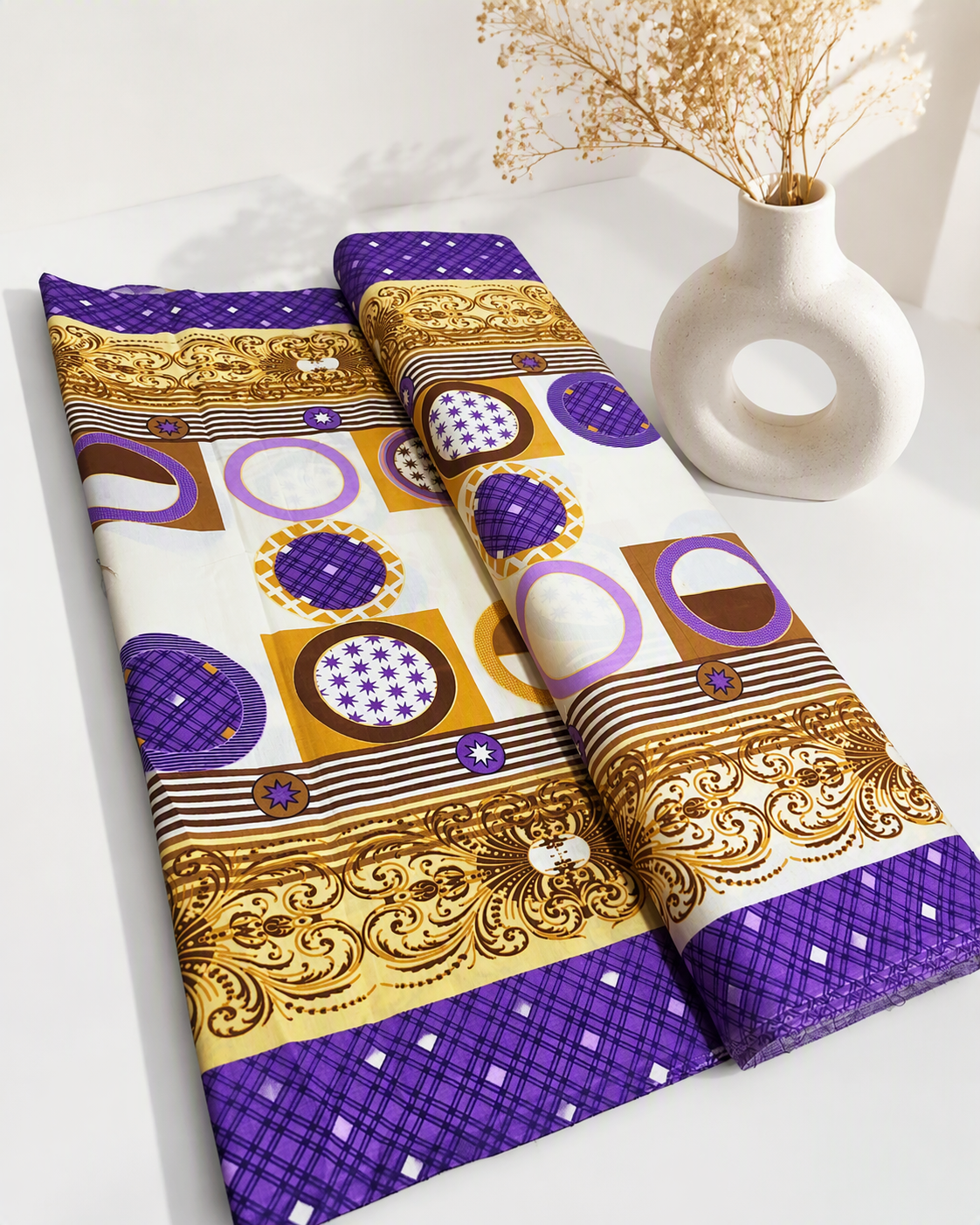 پارچه ملحفه ای عرض 2 نخی کد 524