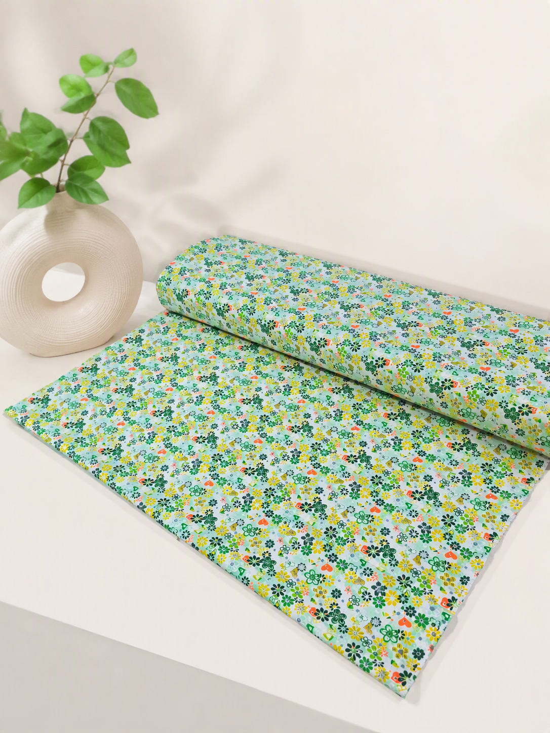 پارچه ملحفه ای نخی عرض 1.5 کد 579